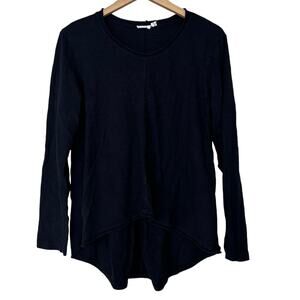 Wilt Black High Low Long Sleeve Shirt Sz M